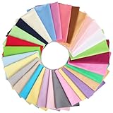 Wenrescry Paquete de 30 Telas de Patchwork de Algodón - Paquetes de Tela de 20 x 25 cm de Algodón,...