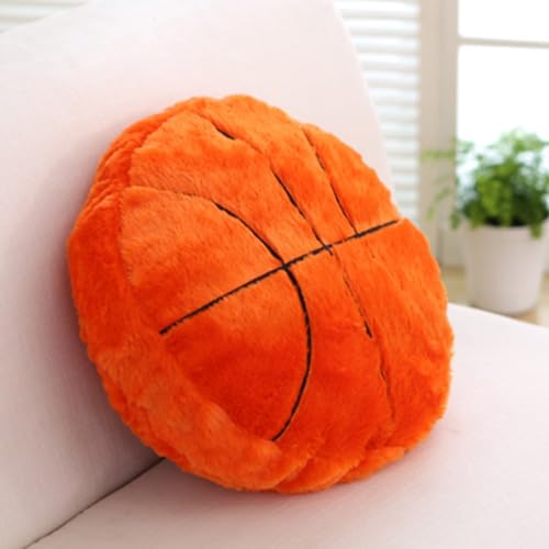 Almohada de Felpa de Baloncesto, Esponjosa y Duradera, Rellena de Fútbol, Almohada de Bola...