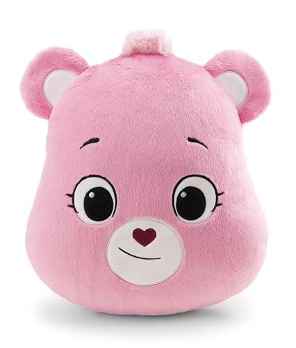 NICI 62817 Osos Amorosos Hurrab&auml;rchi - Coj&iacute;n figurativo, 35 x 32 cm, Rosa,Suave Peluche con Forma...