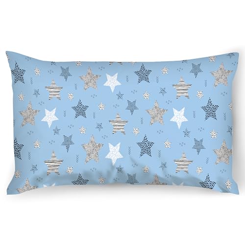 PinkZebra Funda de Almohada Infantil, Funda de Almohada de 35 x 40 cm, 100% algodón, Funda de...