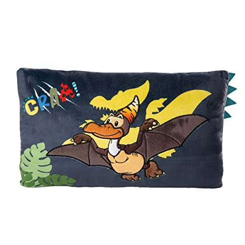 NICI Coj&iacute;n Dinosaurio Orny 43 x 25 cm &ndash; Coj&iacute;n Rectangular con Adorable Dise&ntilde;o de Dinosaurio,...