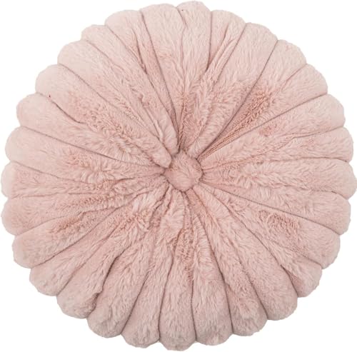 Coj&iacute;n Almohada Calabaza Plisado Redondo, Almohada Decorativa De Relleno De Algod&oacute;n PP, Coj&iacute;n...