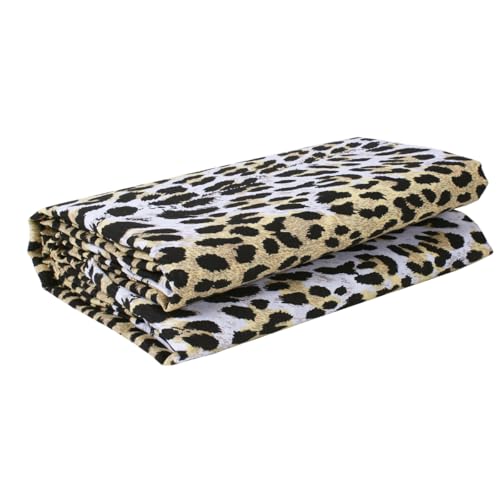 Tela de loneta de algod&oacute;n con estampado de leopardo, tela estampada para decoraci&oacute;n del hogar,...