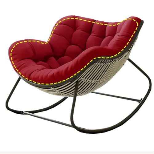 NexusGoods Espesar cojín de Mecedora de Gran tamaño para Adultos Interior/Exterior, Funda...