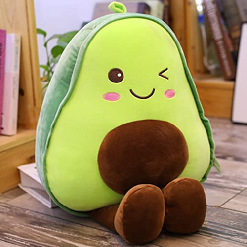 OUKEYI Juguete de peluche de aguacate, almohada de peluche de fruta, almohada de felpa de frutas 3D...