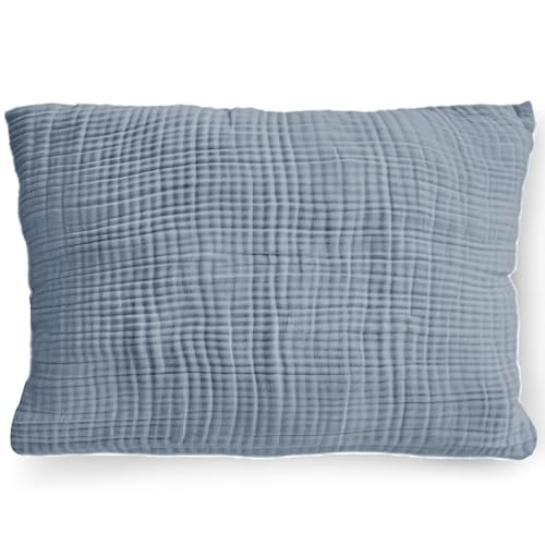 PinkZebra Funda de almohada de muselina org&aacute;nica, 20 x 30 cm, para ni&ntilde;os y adultos, suave, con...