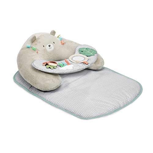 Ingenuity Nate, Cozy Prop 4 en 1 Sit Up & Prop, Alfombra de actividad para sentarse y estar boca...
