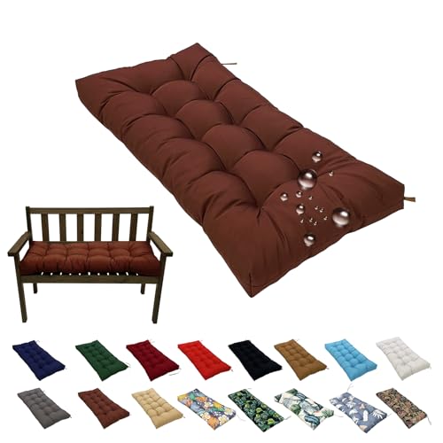 NIDSNID Coj&iacute;n para Banco 130x50cm Exterior 1 2 3 o 4 plazas,8cm Cojines para Columpio Impermeable...