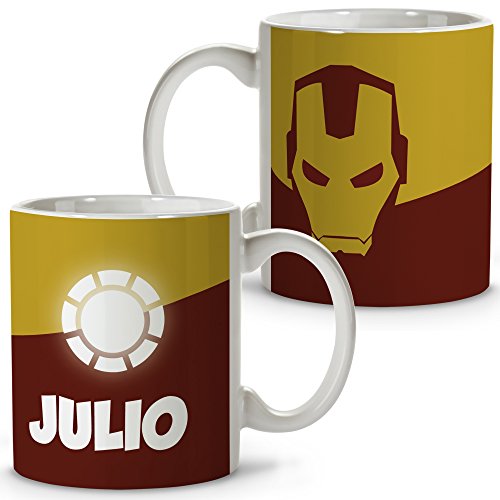 LolaPix Taza Superh&eacute;roes Personalizada con Nombre. Regalo Friki. Varios Dise&ntilde;os y Colores...