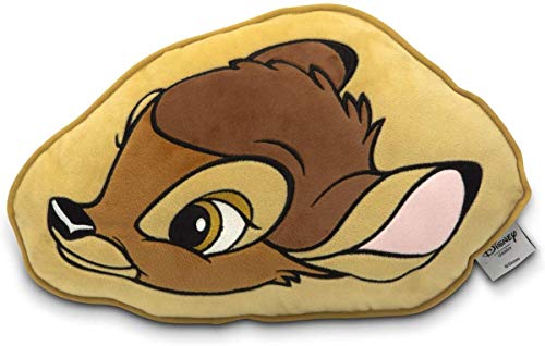 Disney Coj&iacute;n Bambi marr&oacute;n Claro/Amarillo, Estampado 100% poli&eacute;ster, en Bolsa de Polipropileno.