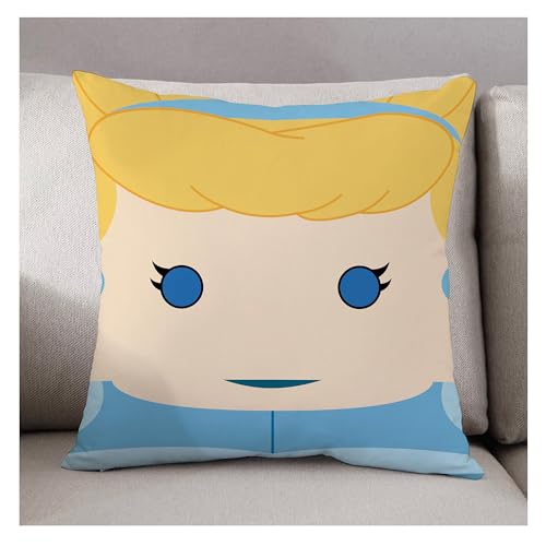 Cojín Princesas Pop Culture! Funda cojín Coleccionable con diseño de Princesas - Fan Art -...