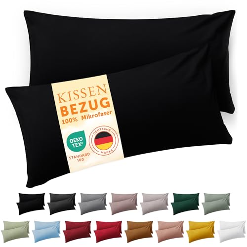 Blumtal Fundas de Almohada 40x60 cm (Juego de 2) - Fundas de cojín de Microfibra para sofá con...