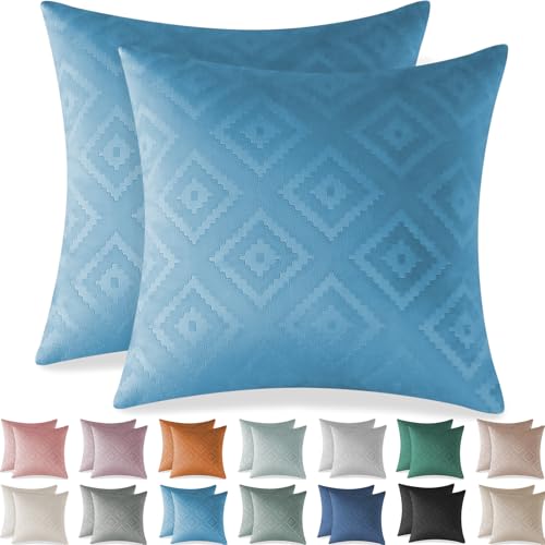 Ystyle Funda Cojin 40x40 de Terciopelo 2 Piezas Fundas Cojines Sofa Decorativas con Cremallera...