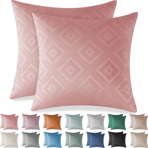 Ystyle Funda Cojin 40x40 de Terciopelo 2 Piezas Fundas Cojines Sofa Decorativas con Cremallera...