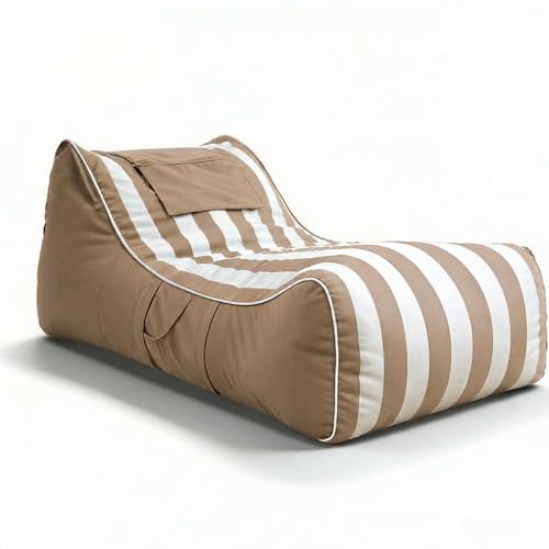 Aiire Puff Exterior Jard&iacute;n con Relleno Incluido - Tumbona Lounge XXL de Olefina Premium,...