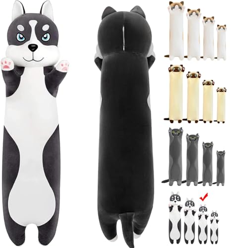 LEcylankEr Husky Peluche - 50/70/90/110 cm Suave Perro de Peluche, Almohadas y Cojines de Animales...