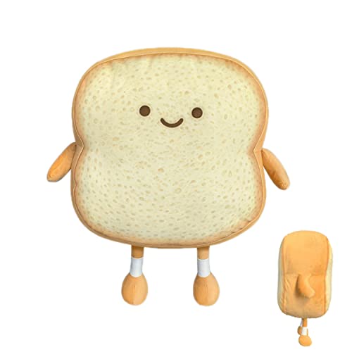 Cojín de Pan, Almohada de Pan de Peluche, Cojín de Pan de Peluche Suave, Almohada de Pan En...
