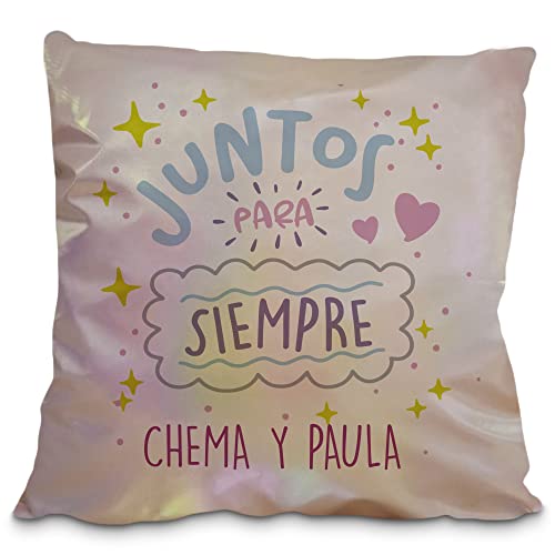 LolaPix Cojin de Regalo. Cojin Personalizado. Cojines con Frases. Cremallera Invisible. 40 x 40 cm....