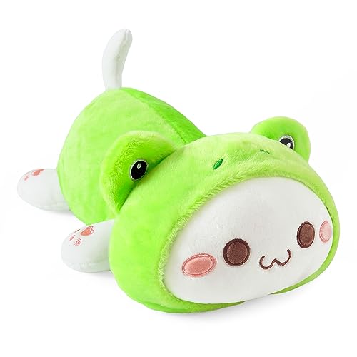shownicer Peluche de Rana y Gato de Peluche Kawaii, coj&iacute;n de Peluche, Regalo para ni&ntilde;os y ni&ntilde;as...