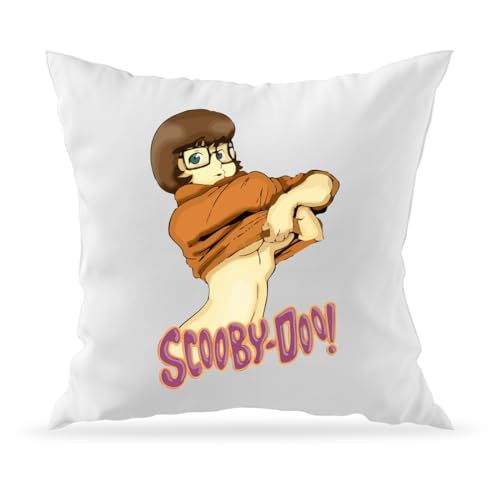 Moonai Scooby DOO - Funda de coj&iacute;n decorativa para sof&aacute; y relleno (40 x 40 cm)