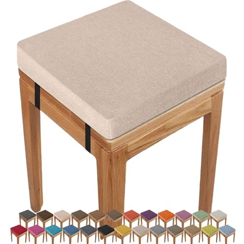 uyeoco Coj&iacute;n Cuadrado 40x40 para Silla Comedor, Lavable Antideslizante, 3/5/8cm de Grosor Coj&iacute;n de...