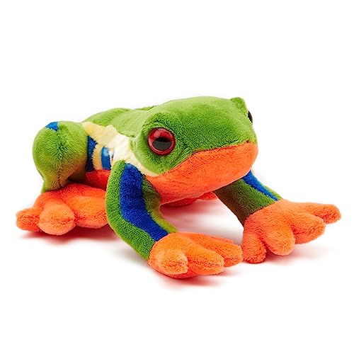 Zappi Co Peluche de Rana de &Aacute;rbol 100% Reciclado (15cm de Largo) Relleno, Suave, Acogedor,...