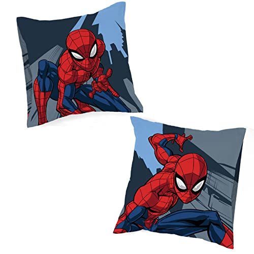 Jay Franco Marvel Spiderman City Streets - Juego de 2 fundas de almohada (100% algod&oacute;n, 80 x 80 cm)
