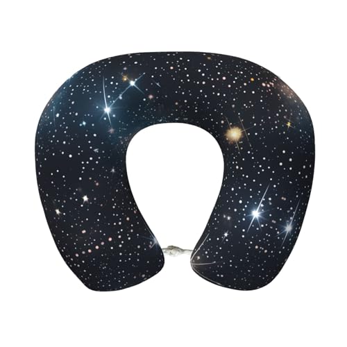 WOPQS Coj&iacute;n de espuma viscoel&aacute;stica con dise&ntilde;o de constelaci&oacute;n de c&uacute;mulos de estrellas,...