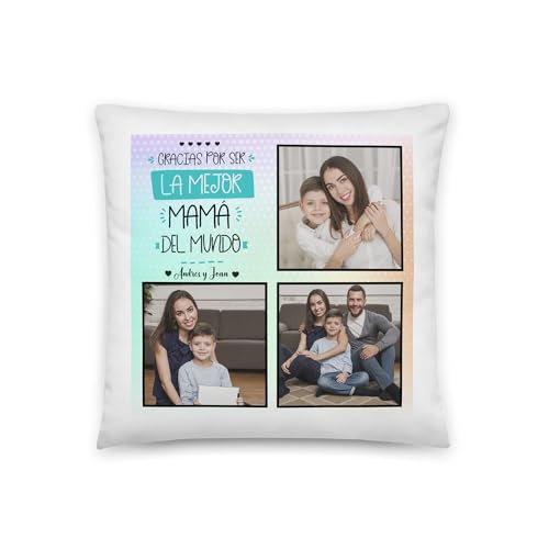Kembilove Cojin Personalizado con Foto - Regalos Originales para el Dia de la Madre - Regalos...
