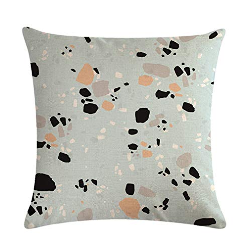 Nunubee Funda De Almohada Decorativa Funda De Coj&iacute;n con Patr&oacute;n De Dibujos Animados Geom&eacute;tricos...