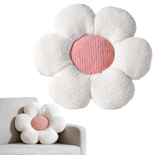 Coj&iacute;n floral, coj&iacute;n decorativo con forma de flor, coj&iacute;n de margarita, coj&iacute;n de suelo, coj&iacute;n de...