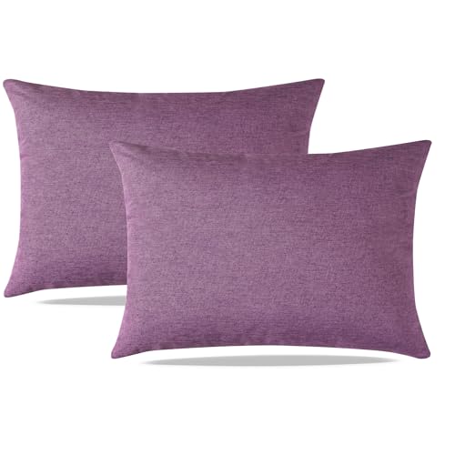 DALINA Textil - Fundas de Cojines 2 Unidades de 45 x 60 cm - Fundas para Almohadas con Cremalleras...