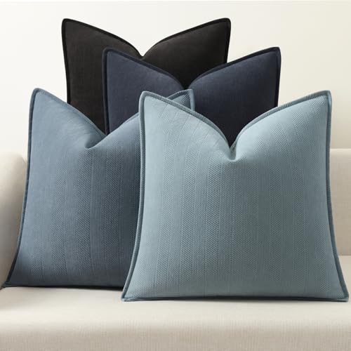 ZWJD Fundas Cojines 45x45 Set de 4 Fundas de Cojines de Chenilla, Funda de Cojin Decorativos...