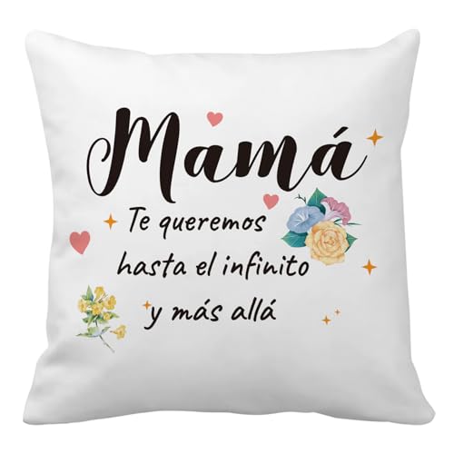 Nudoraw Regalo Madre Funda Cojin Regalos Dia de la Madre Original Regalo Mama Regalos Cumplea&ntilde;os...