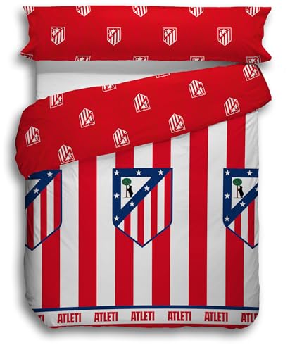 ASDITEX Funda n&oacute;rdica Atl&eacute;tico de Madrid Producto Oficial para (Cama 150)