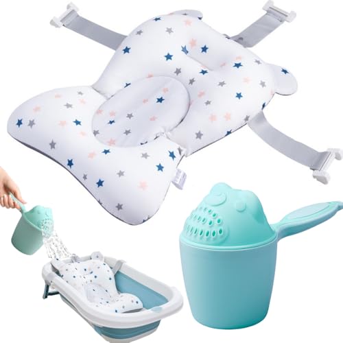 Megaser&reg; Coj&iacute;n Ba&ntilde;era Beb&eacute; Universal + Jarra de Ba&ntilde;o, Reductor Ba&ntilde;era Bebe, Adaptador Ba&ntilde;era...