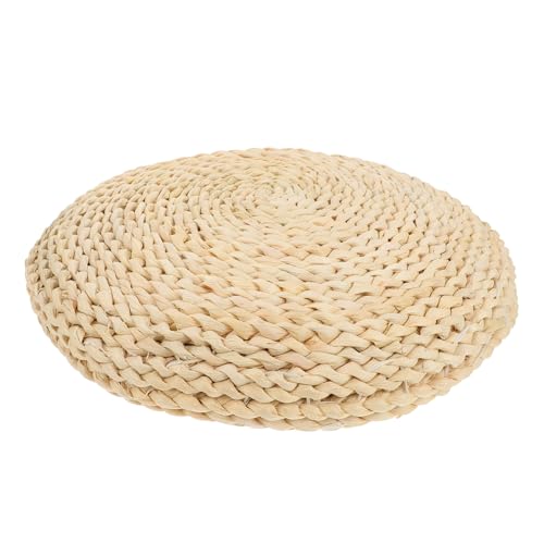 Garneck Coj&iacute;n Redondo De Tatami Japon&eacute;s 30x30 Cm Tejido C&aacute;scara De Ma&iacute;z y Relleno De Seda para...