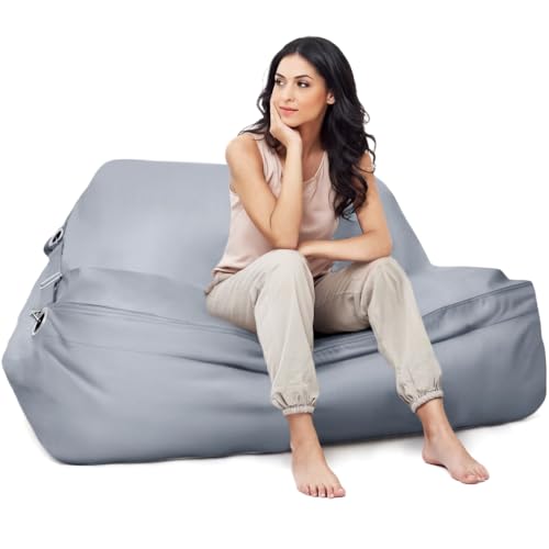 Aiire Puff Exterior de Lujo XXL - [180x140 cm] Puf Gigante con Relleno Incluido en Olefina Premium -...