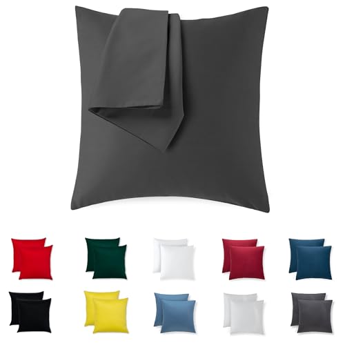 Flowen Fundas de Cojin 30x30 100% Algod&oacute;n Juego de 2 Funda de Almohada Sof&aacute; Decorativas con...