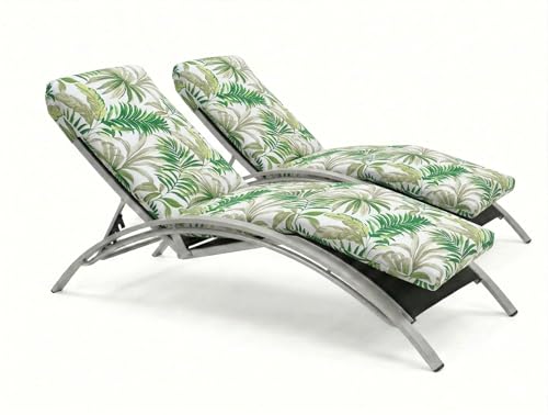 Cojin Tumbona Exterior 180x50x6 Pack2. Colchoneta Tumbona. Cojines para Tumbonas Jardin....