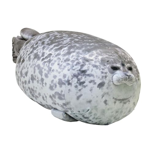 Dayysiuy Almohada De Foca De Peluche, 30/40cm Juguete De Peluche De Foca Regordeta, Peluches...
