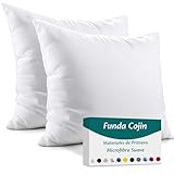 Flowen Fundas de Cojin 45x45 de Microfibra Juego de 2 Funda de Almohada del Sofá Decorativas con...