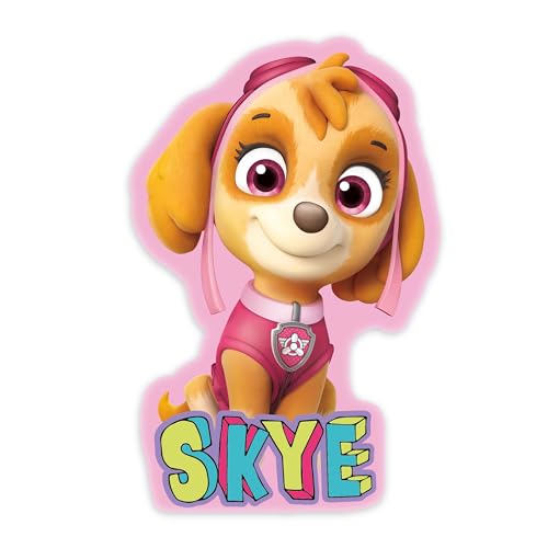 Herding Paw Patrol Skye Cojín con Forma contorneada de La Patrulla Canina, Aprox. 33 x 24 x 5 cm,...