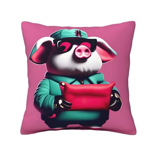 Fundas de coj&iacute;n decorativas con estampado de cerdito, fundas de coj&iacute;n para uso en todas las...