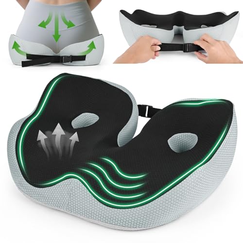 Gaethra Cojin Coxis Ortopedico, Cojin Ergonomico Silla Oficina, Coj&iacute;n Antiescaras Transpirable,...