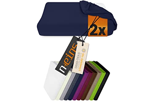 npluseins Juego de 2 fundas el&aacute;sticas para coj&iacute;n cervical (959.1234, S, 30-35 x 45-50 cm), color...