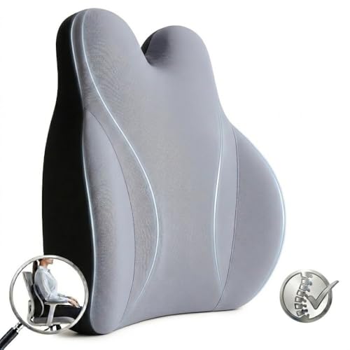 MF Modern Feel &ndash; Coj&iacute;n Lumbar Viscoel&aacute;stico Ergon&oacute;mico sin Correas para Silla de Oficina,...