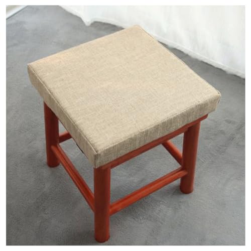 uyeoco Coj&iacute;n de Asiento Cuadrado con Lazos, 25/28/30/35/40/45/50cm Espesor de 5/8cm,Taburete de Bar...