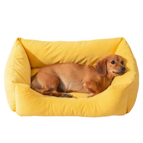 PengGengA Cama para Perro Gatos Sof&aacute; con Funda de Coj&iacute;n Desmontable y Lavable Camas de Pana para...