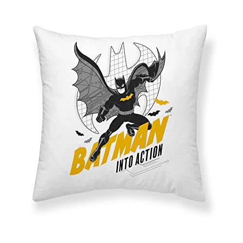BELUM | Funda Coj&iacute;n Batman con Relleno Incluido tama&ntilde;o 45x45cm Modelo Batman Comix 1B